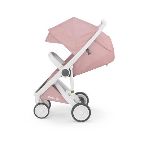 Прогулянкова коляска Greentom Classic рожевий, білий (8719323770829) - фото 0