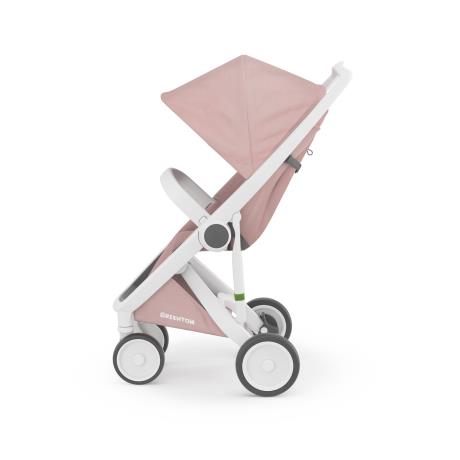 Прогулянкова коляска Greentom Classic рожевий, білий (8719323770829) - фото 0