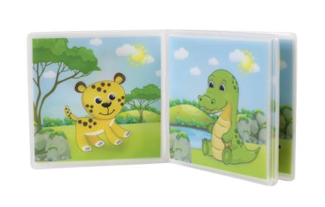 Книжка-игрушка для ванной Baby Team Животные сафари (8742) - фото 1