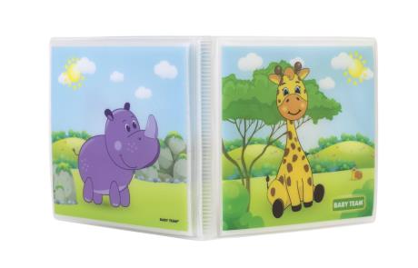 Книжка-игрушка для ванной Baby Team Животные сафари (8742) - фото 3