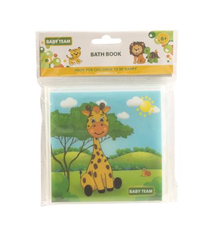 Книжка-игрушка для ванной Baby Team Животные сафари (8742) - фото 4