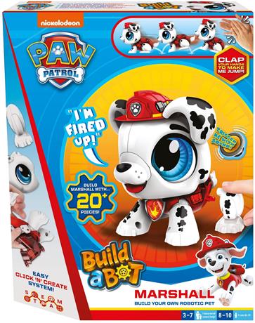 Интерактивная игрушка Build a Bot Paw Patrol Собери Маршалла со звуками на англ. 20 деталей (928554.006) - фото 0