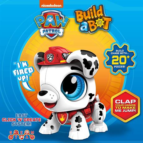 Интерактивная игрушка Build a Bot Paw Patrol Собери Маршалла со звуками на англ. 20 деталей (928554.006) - фото 0