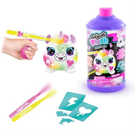 Набір-сюрприз для творчості 4 Ever DIY Airbrush Plush Неон міні (AIR020) - фото 2