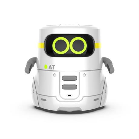 Интерактивный робот AT-Robot с сенсорным управлением и обучающими карточками на украинском белый (AT002-01-UKR) - фото 0