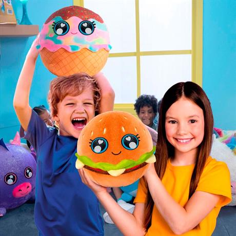 Мягкая надувная игрушка Biggies Little Foodies W2 Бургер (BIG002-BU) - фото 6