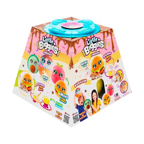 Мягкая надувная игрушка Biggies Little Foodies W2 Бургер (BIG002-BU) - фото 0