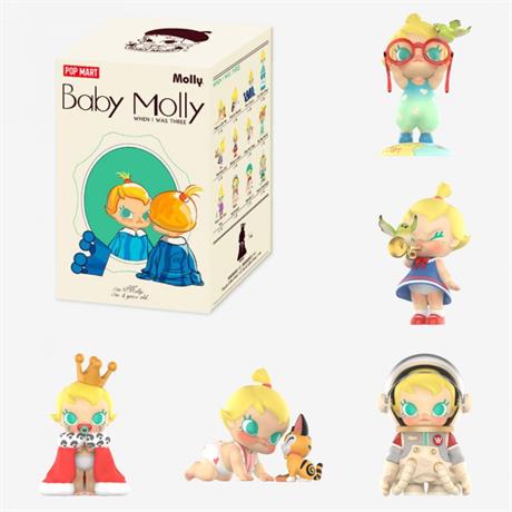 Коллекционная фигурка-сюрприз Pop Mart Baby Molly When I was Three! (BMWIT-01) - фото 0