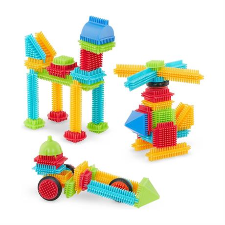 Конструктор Battat Bristle Blocks Строитель 56 деталей (BT3070Z) - фото 1