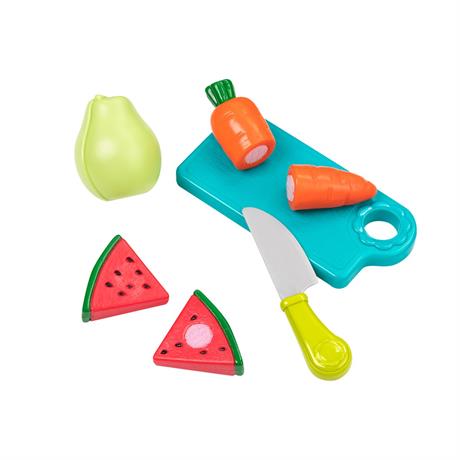 Іграшкові продукти Battat Овочі та фрукти на липучках у кошику (BT4743Z) - фото 3