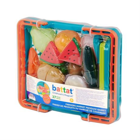 Іграшкові продукти Battat Овочі та фрукти на липучках у кошику (BT4743Z) - фото 8