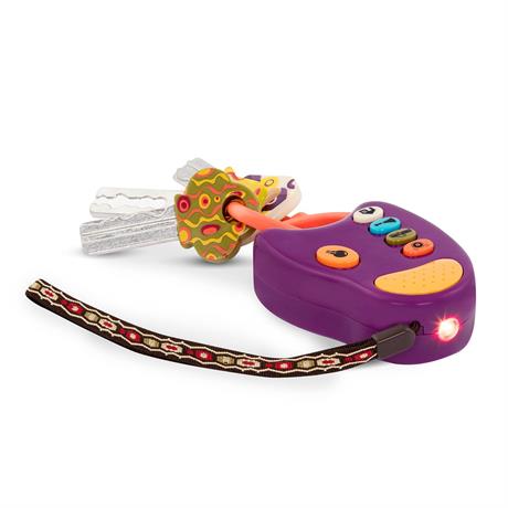 Музыкальная игрушка Battat Ключики со светом и звуком фиолетовый (BX1200Z) - фото 0