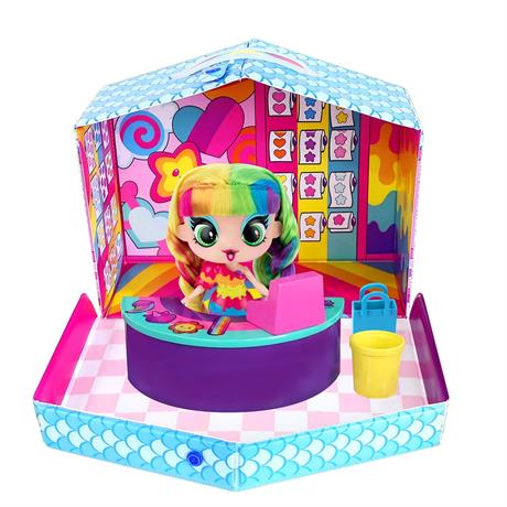 Ігровий набір Decora Girlz з лялькою 13 см Дизайнерський магазин наліпок (D1009) - фото 4