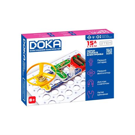 Електронний конструктор Doka Перші кроки в електроніці Набір А, 15 Схем (D70709) - фото 1