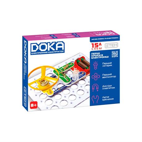 Электронный конструктор Doka Первые шаги в электронике Набор А, 15 Схем (D70709) - фото 9