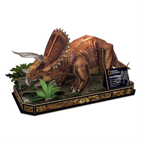 3D пазл CubicFun National Geographic Dino Трицератопс (DS1052h) - фото 3