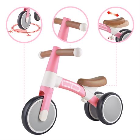 Біговел Hape Перша поїздка триколісний 7 рожевий (E0105) - фото 3