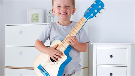 Детская гитара Hape Лагуна синий (E0601) - фото 4