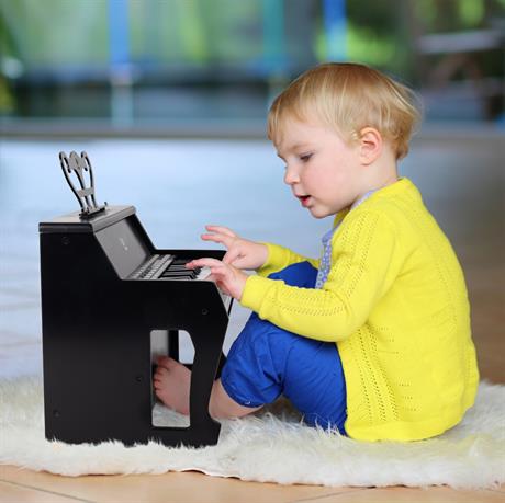 Детское пианино Hape 25 клавиш с подсветкой черный (E0627) - фото 1