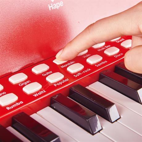 Детское пианино Hape 25 клавиш с подсветкой красный (E0628) - фото 4