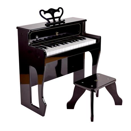 Детское пианино Hape 30 клавиш со стульчиком и подсветкой черный (E0631) - фото 6