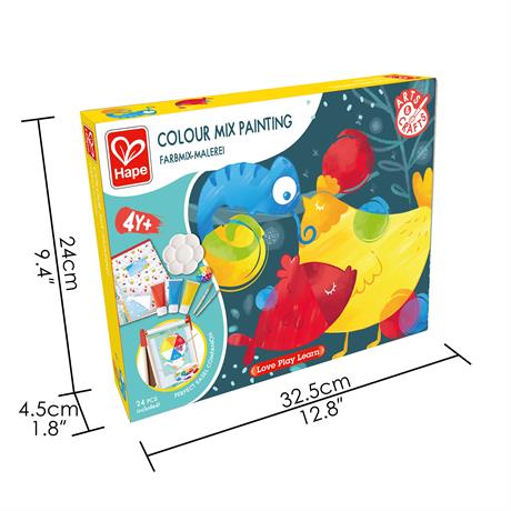Набор для рисования Hape Смешивание цветов с красками и кистями (E1069) - фото 3