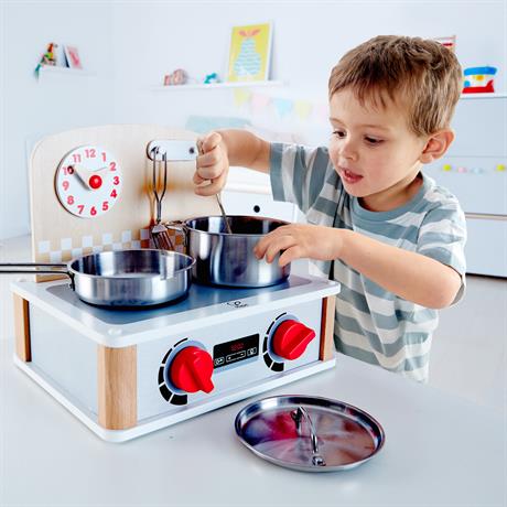 Детская плита Hape с грилем и посудой (E3151) - фото 5