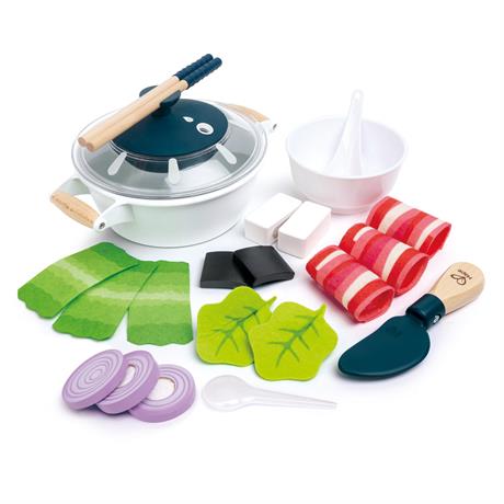 Детский кухонный набор Hape Посуда с продуктами (E3198) - фото 0
