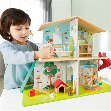Кукольный дом Hape с горкой, мебелью и аксессуарами (E3411) - фото 7