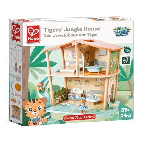 Кукольный дом Hape Тигры в джунглях деревянный (E3412) - фото 0