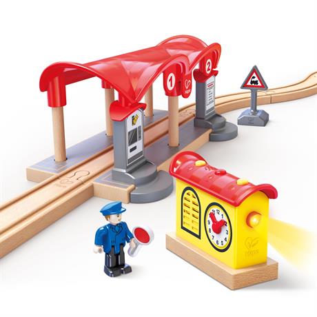 Набір для іграшкової залізниці Hape Залізнична станція (E3702) - фото 3