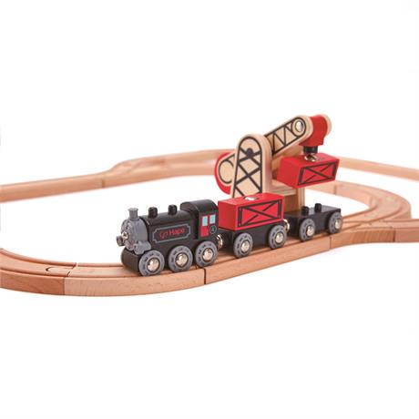 Набор для игрушечной железной дороги Hape Товарный поезд (E3717) - фото 4