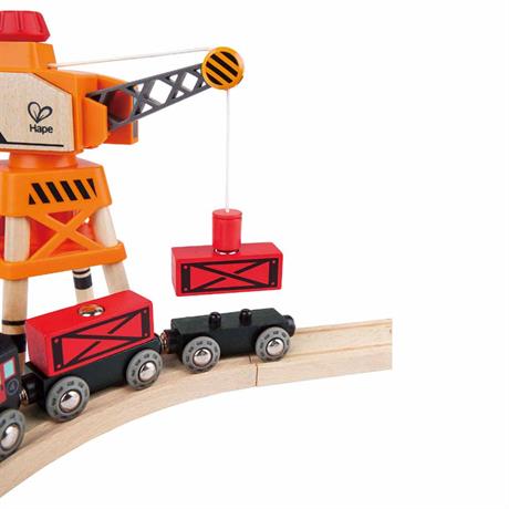 Набор для игрушечной железной дороги Hape Товарный поезд (E3717) - фото 7