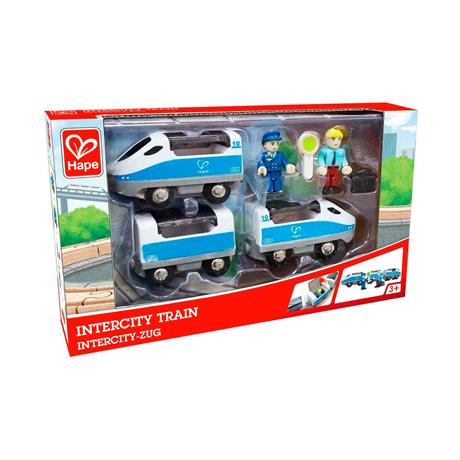 Набор для игрушечной железной дороги Hape Поезд Интерсити с вагонами (E3728) - фото 6