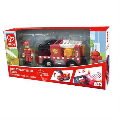 Іграшковий пожежний автомобіль Hape з сиреною (E3737) - фото 2
