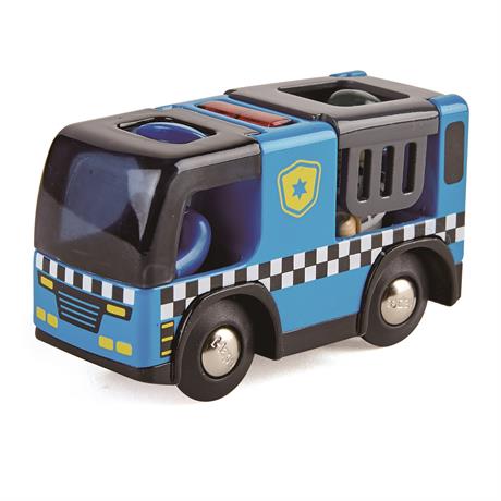 Іграшковий поліцейський автомобіль Hape з фігурками (E3738) - фото 3