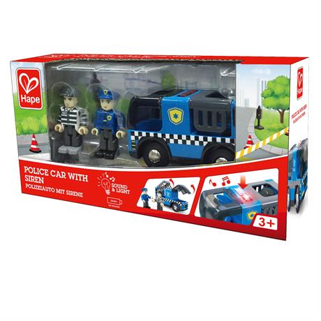 Іграшковий поліцейський автомобіль Hape з фігурками (E3738) - фото 4