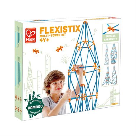 Конструктор Hape Flexistix Вежі 132 деталі бамбуковий (E5566) - фото 4