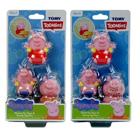 Набір іграшок-бризкалок для ванної Toomies Свинка Пеппа 3 шт. в асорт. (E73105) - фото 2