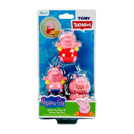 Набір іграшок-бризкалок для ванної Toomies Свинка Пеппа 3 шт. Тато (E73105-T) - фото 5