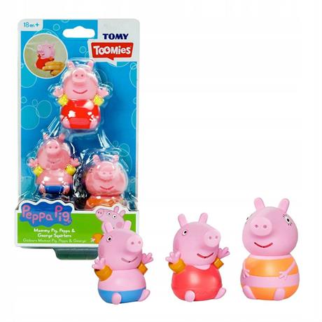 Набір іграшок-бризкалок для ванної Toomies Свинка Пеппа 3 шт. Мама (E73105-M) - фото 5
