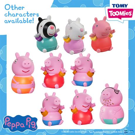 Набор игрушек-брызгалок для ванной Toomies Свинка Пеппа 3 шт. в ассорт. (E73105) - фото 0