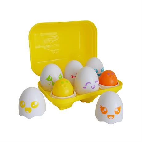 Сортер Toomies Яйца в желтом лотке 6 шт. (E73560) - фото 1