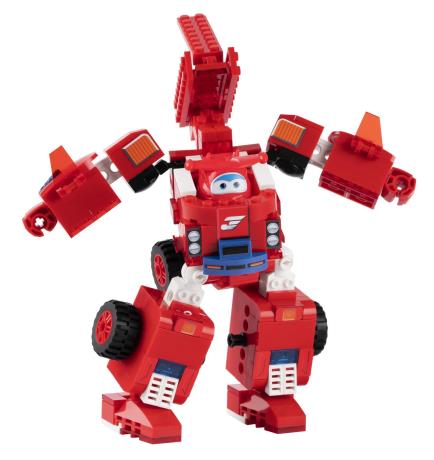 Трансформер-конструктор Super Wings Wise Blocks Buildable Transforming Vehicle Джетт 2 в 1 (EU385005) - фото 0