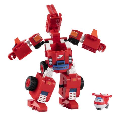 Трансформер-конструктор Super Wings Wise Blocks Buildable Transforming Vehicle Джетт 2 в 1 (EU385005) - фото 0