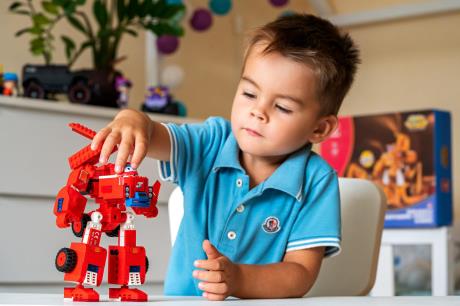 Трансформер-конструктор Super Wings Wise Blocks Buildable Transforming Vehicle Джетт 2 в 1 (EU385005) - фото 0