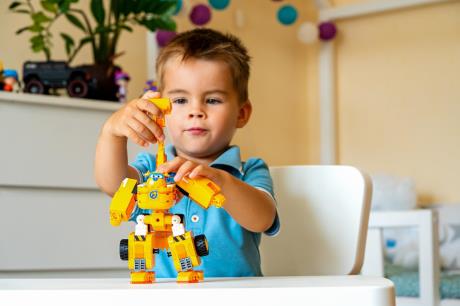 Трансформер-конструктор Super Wings Wise Blocks Buildable Transforming Vehicle Донні 2 в 1 (EU385007) - фото 0