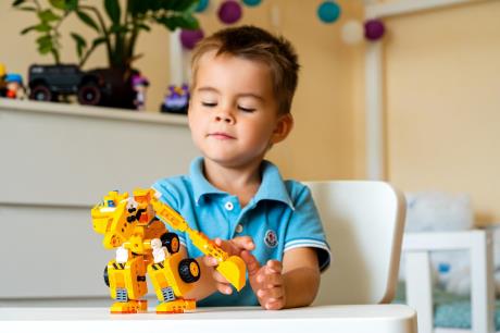 Трансформер-конструктор Super Wings Wise Blocks Buildable Transforming Vehicle Донні 2 в 1 (EU385007) - фото 0