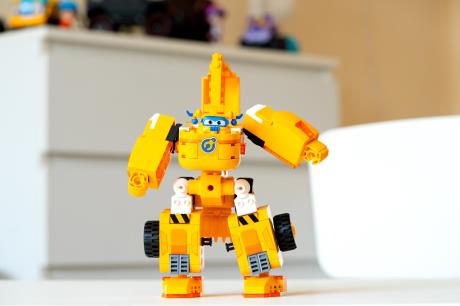 Трансформер-конструктор Super Wings Wise Blocks Buildable Transforming Vehicle Донні 2 в 1 (EU385007) - фото 0