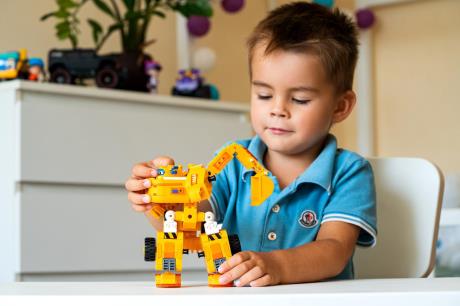 Трансформер-конструктор Super Wings Wise Blocks Buildable Transforming Vehicle Донні 2 в 1 (EU385007) - фото 0